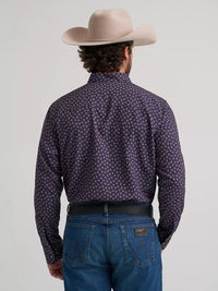 Wrangler Mens Cody Johnson Performance Button Down Shirt