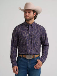 Wrangler Mens Cody Johnson Performance Button Down Shirt