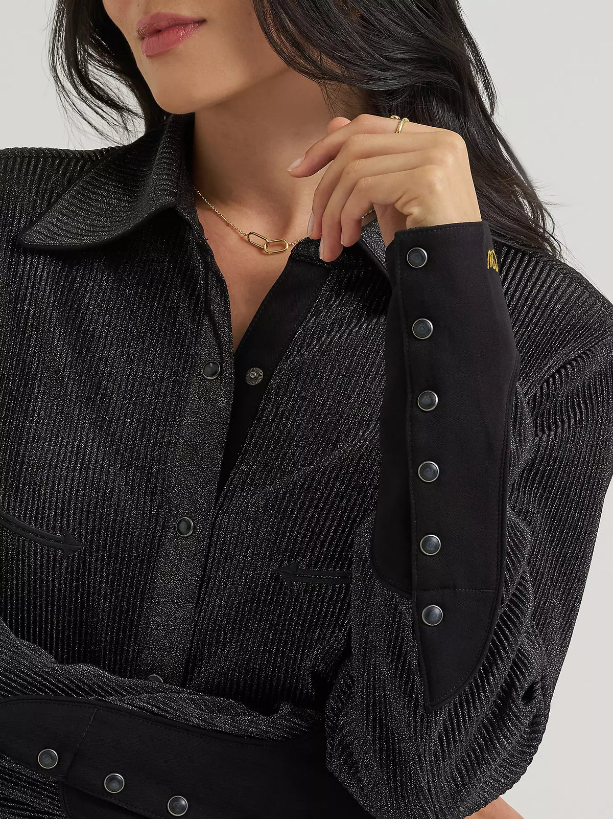 Wrangler Lainey Wilson X Wrangler Shimmer Lainey Top - Shimmer Night Sky
