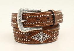 ARIAT BOYS WESTERN BELT WITH DIAMOND CONCHO