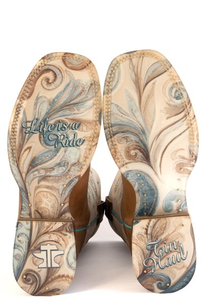 Tin Haul Womens Paisley Princess Western Boots