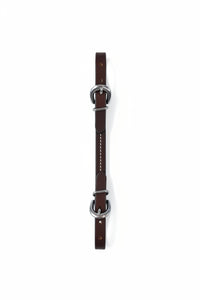 LEATHER CURB STRAP - DARKOIL