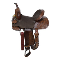 Double T Willow Barrel Style Saddle - 14"