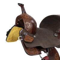 Double T Willow Barrel Style Saddle - 14"