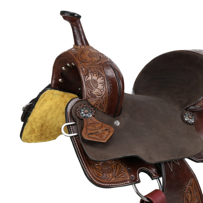 Double T Willow Barrel Style Saddle - 14"