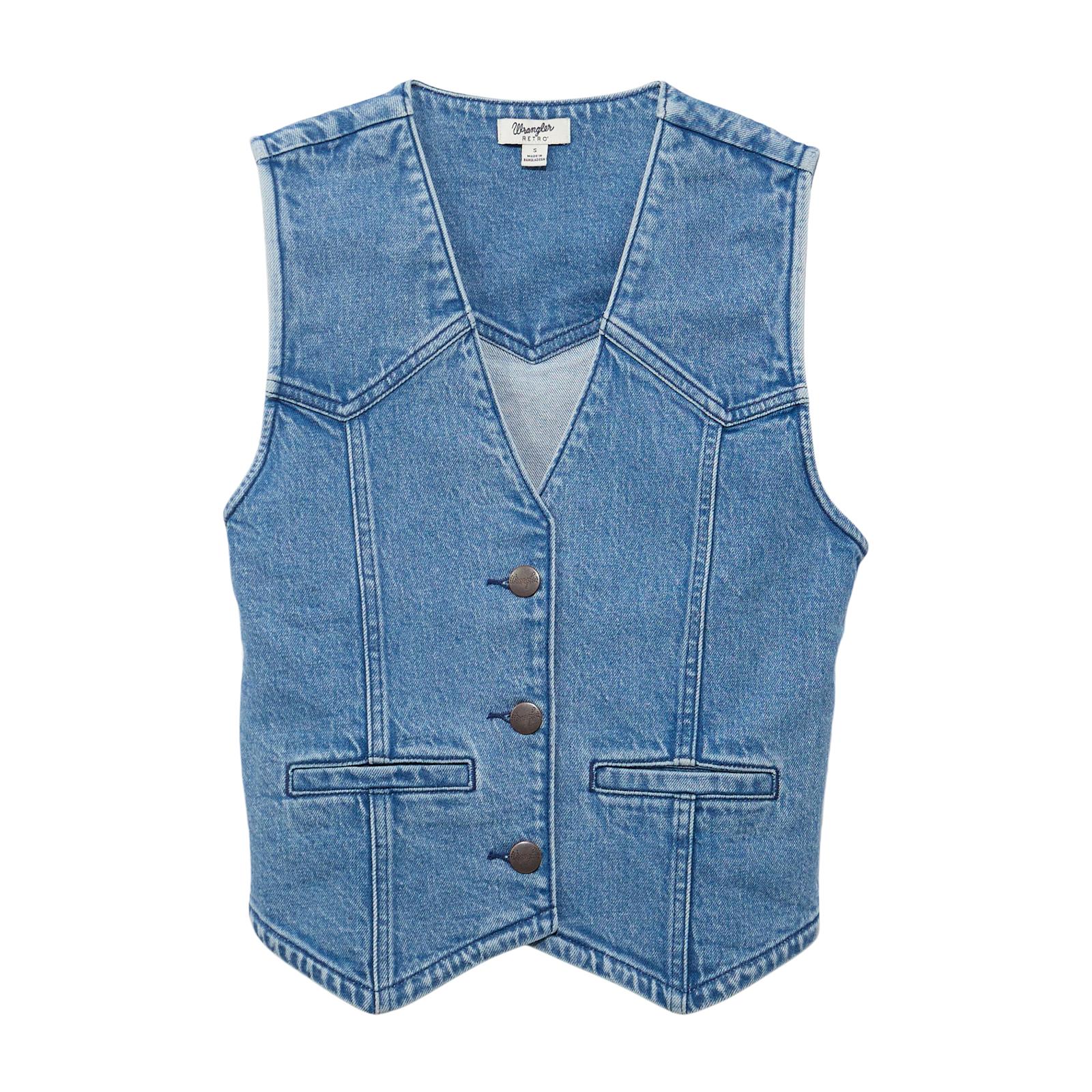 2026 - WRANGLER WOMENS RETRO DENIM VEST - LIGHT