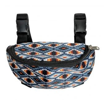 INSULATED NYLON SADDLE POUCH - PRINTS