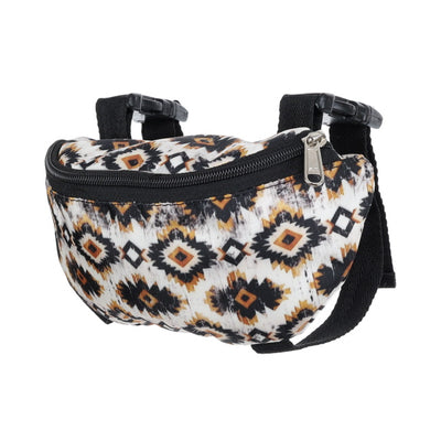 INSULATED NYLON SADDLE POUCH - PRINTS