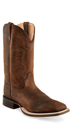 Old West Womens Square Toe Cowboy Boot - Brown