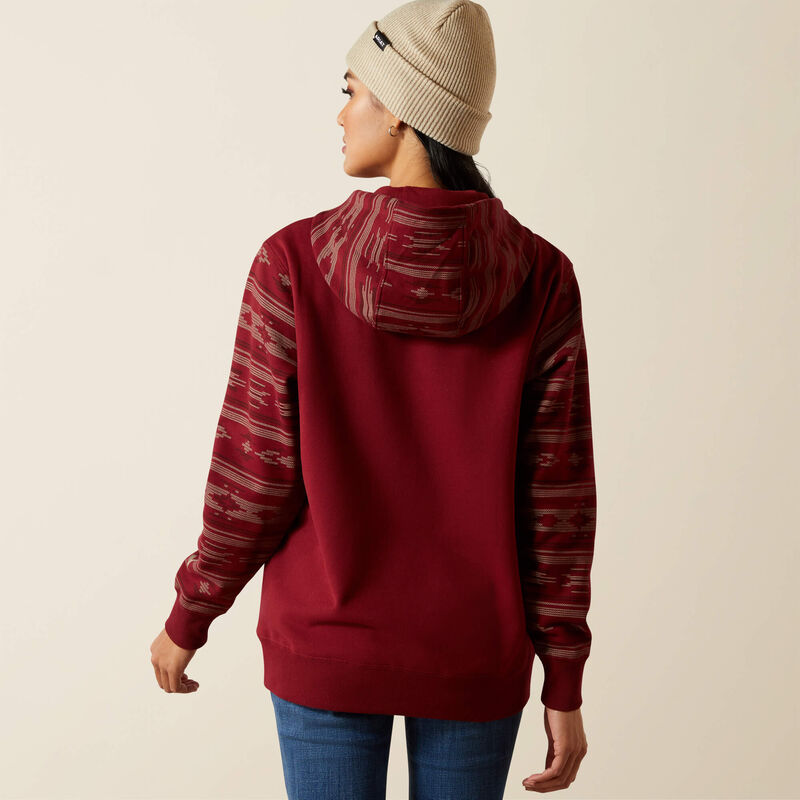 ARIAT WOMENS LOGO 2.0 HOODIE - MONTANA PRINT