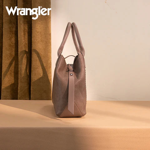 Wrangler Carry-All Aztec Expandable Tote-Crossbody - Dark Khaki