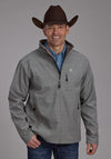 ROPER MENS HI TECH FLEECE JACKET - TAUPE