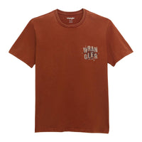 WRANGLER MENS GRAPHIC TEE - BRANDY BROWN