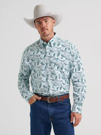2026 - WRANGLER MENS GEORGE STRAIT ONE POCKET SHIRT - PAISLEY