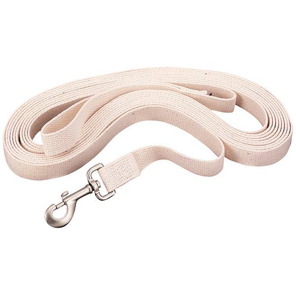 WEAVER LEATHER FLAT COTTON LUNGE LINE - 30' WHITE