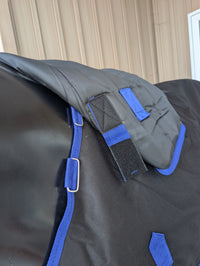 Nordic Star Turnout - 1200D - 200G - Detach-A-Neck - Black/Royal Blue Binding