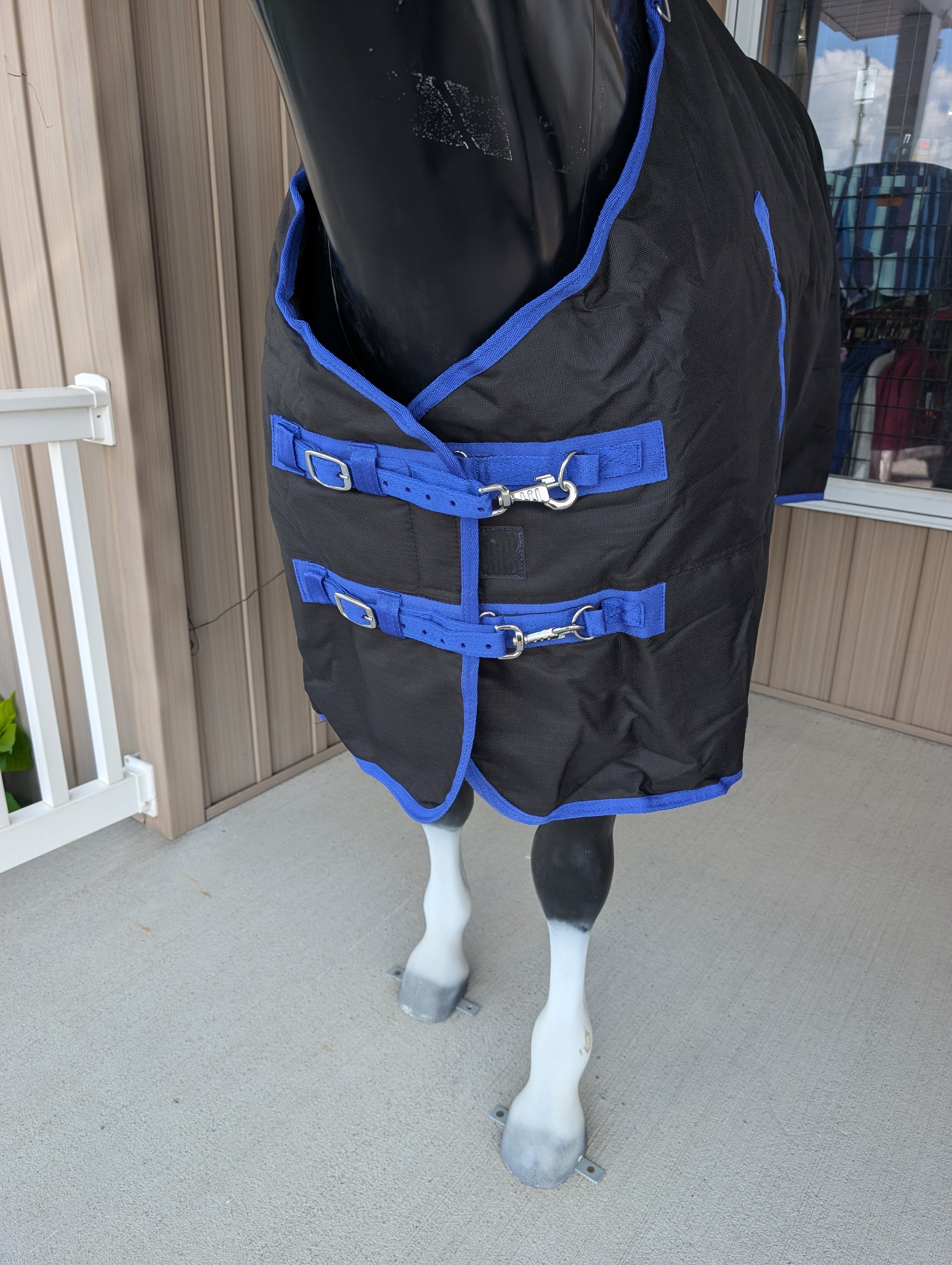 Nordic Star Turnout - 1200D - 200G - Detach-A-Neck - Black/Royal Blue Binding