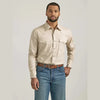 WRANGLER MENS COMPETITION SHIRT - LIGHT TAN