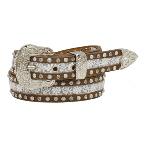 ANGEL RANCH GIRLS WHITE LACE BELT