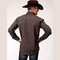 ROPER MENS DIAMOND MEDALLION WESTERN SHIRT