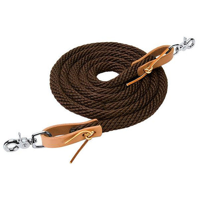WEAVER LEATHER 3/8" x 8' ROPING REIN