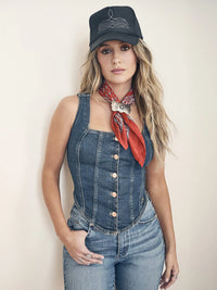 WRANGLER X LAINEY WILSON PONY UP BUSTIER TOP