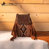 MONTANA WEST TOOLED EMBROIDERED PHONE CROSSBODY BAG