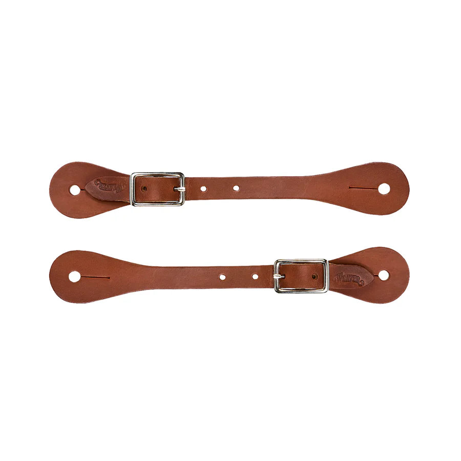 Weaver Leather Single-Ply Womens Latigo Leather Spur Straps - Brown