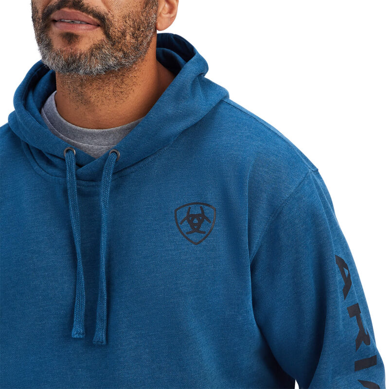 ARIAT MENS LOGO HOODIE - POSEIDON