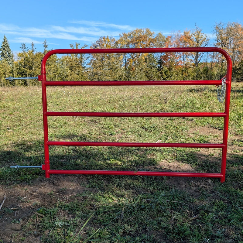 6 ' Border Gates Red 5-Bar