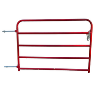 6 ' Border Gates Red 5-Bar