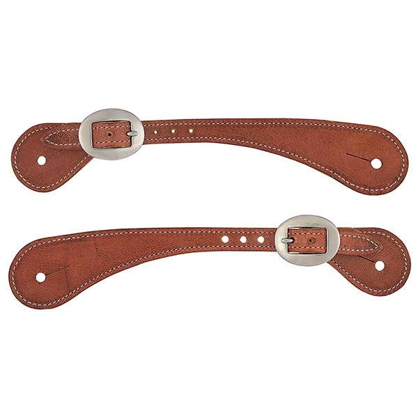 WEAVER LEATHER MENS SPUR STRAPS - RUSSET