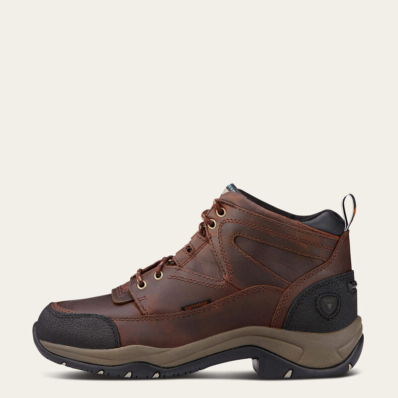 Bottines en cuir imperméable pour femmes Ariat Terrain Blaze - Brun Noir - ATS - Semelle Duratread - Lacets Brun noir - Chaussures Bottines en cuir imperméable pour femmes Ariat Terrain Blaze - Brun Noir - ATS - Semelle Duratread - Lacets Brun noir - Chaussures