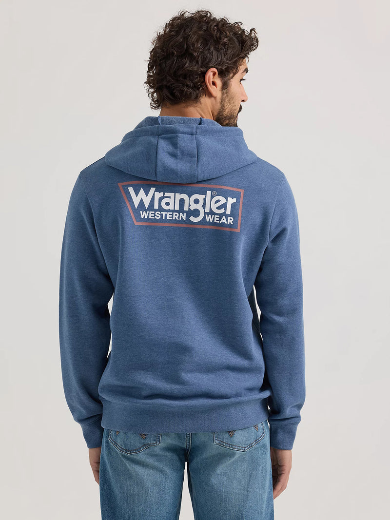 WRANGLER MENS HOODIE - DARK DENIM