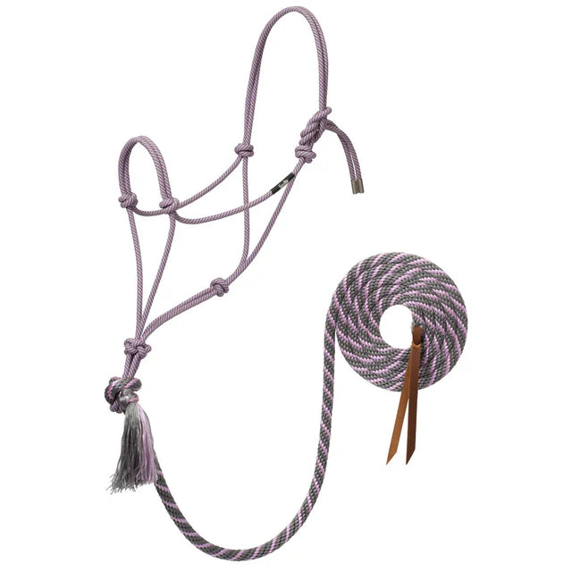Silvertip Rope Halter WITH LEAD - 266 - Grey/Lavender