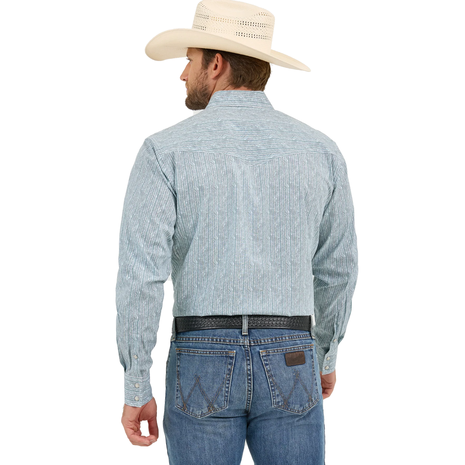 WRANGLER MENS 20X COMPETITION ADVANCED SHIRT - CLASIC FIT - TURQUOISE