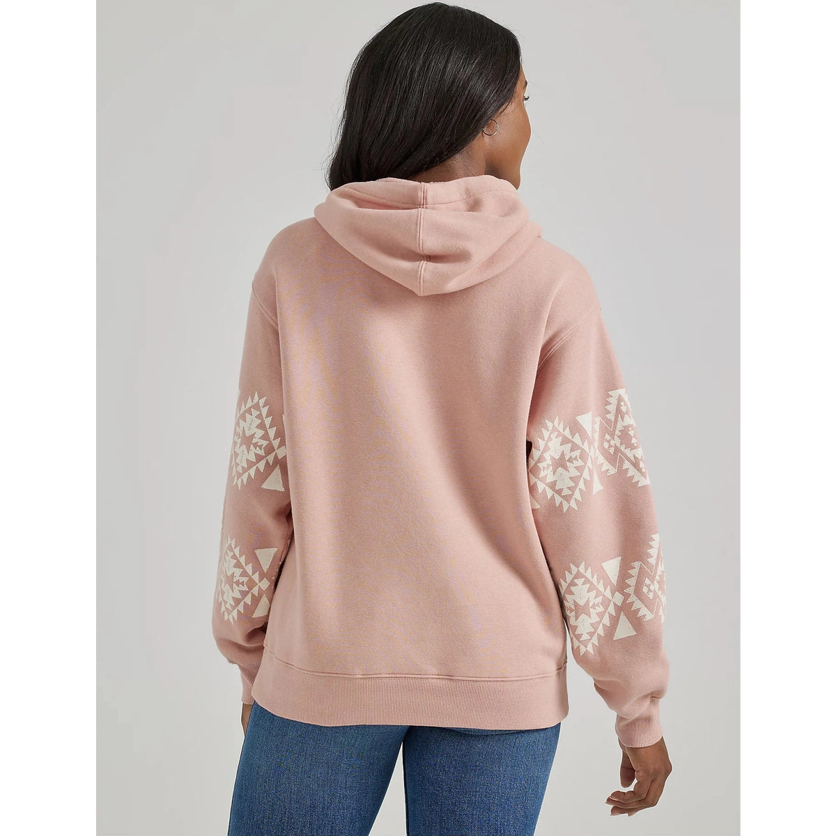 WRANGLER WOMENS SOUTHWEST KABEL HOODIE - GEO PINK