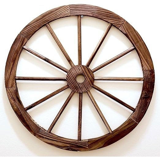 RUSTIC Wood Wagon Wheel (Each) 24"