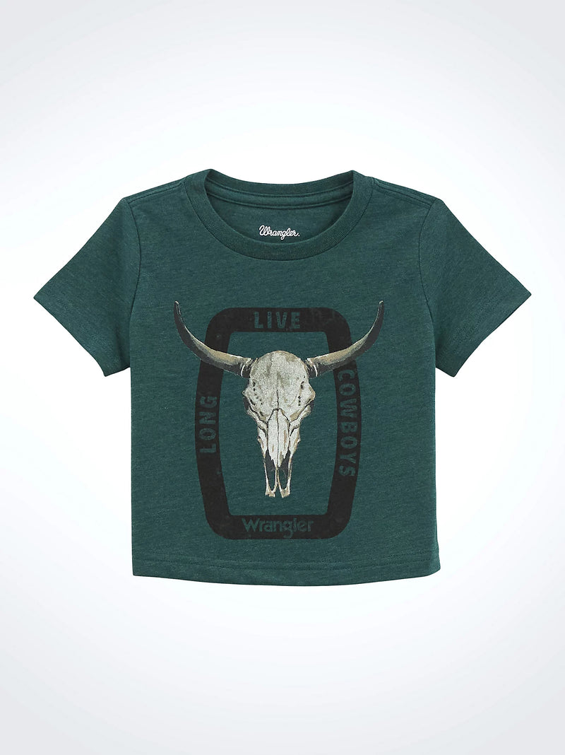 WRANGLER LITTLE BOYS GRAPHIC TEE SHIRT - SEA MOSS