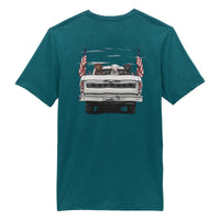 WRANGLER MENS TEE - CYAN PEPPER HEATHER