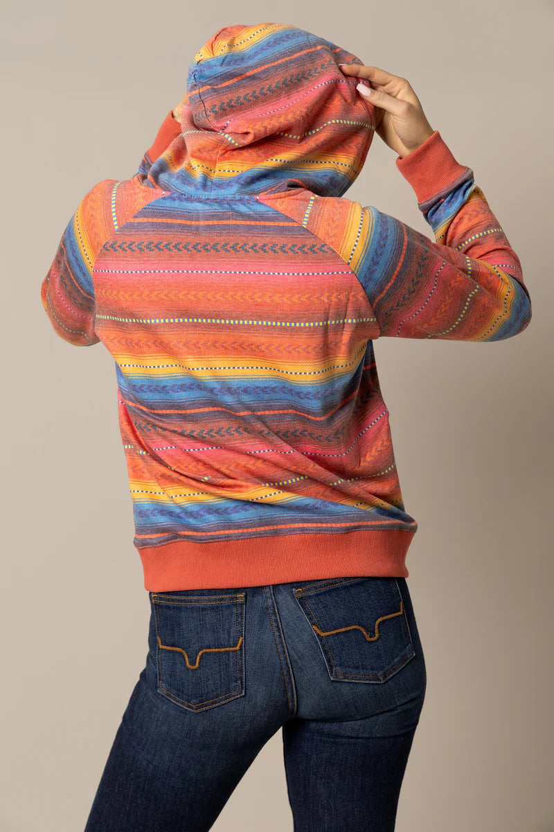 Sweat à capuche KIMES RANCH pour femme Kenzie - Rouge 