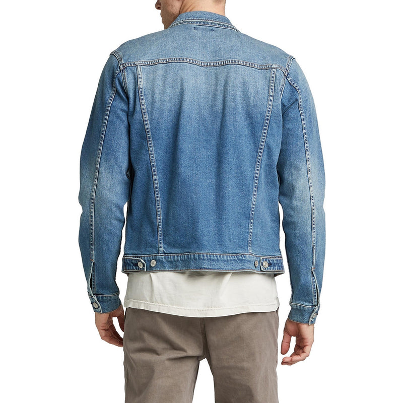 SILVER MENS BASIC DENIM JACKET