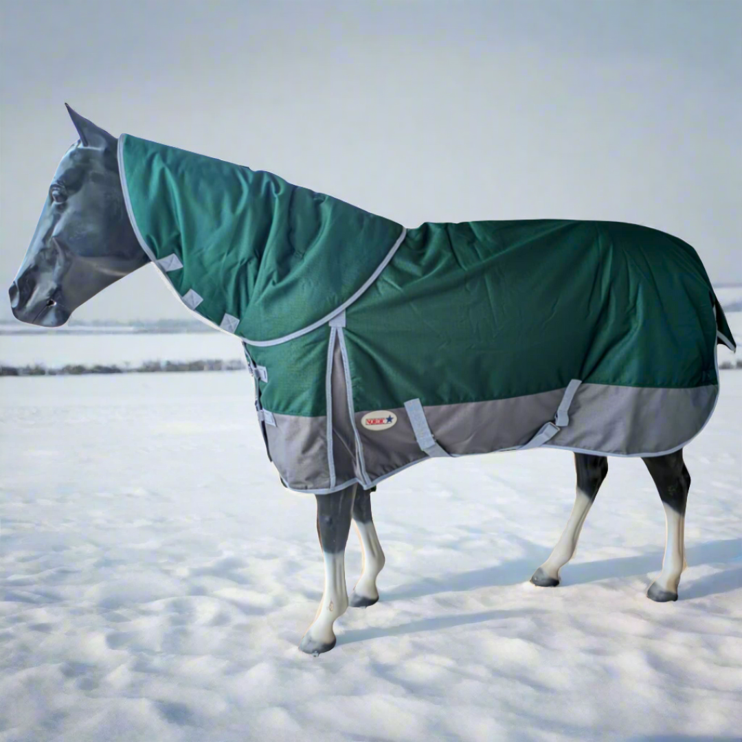 NORDIC STAR WINTER TURNOUT 1200D - 300G - DETACH-A-NECK - GREEN/GREY