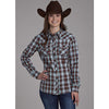 ROPER WOMENS HORSESHOE DOBBY WESTERN SHIRT