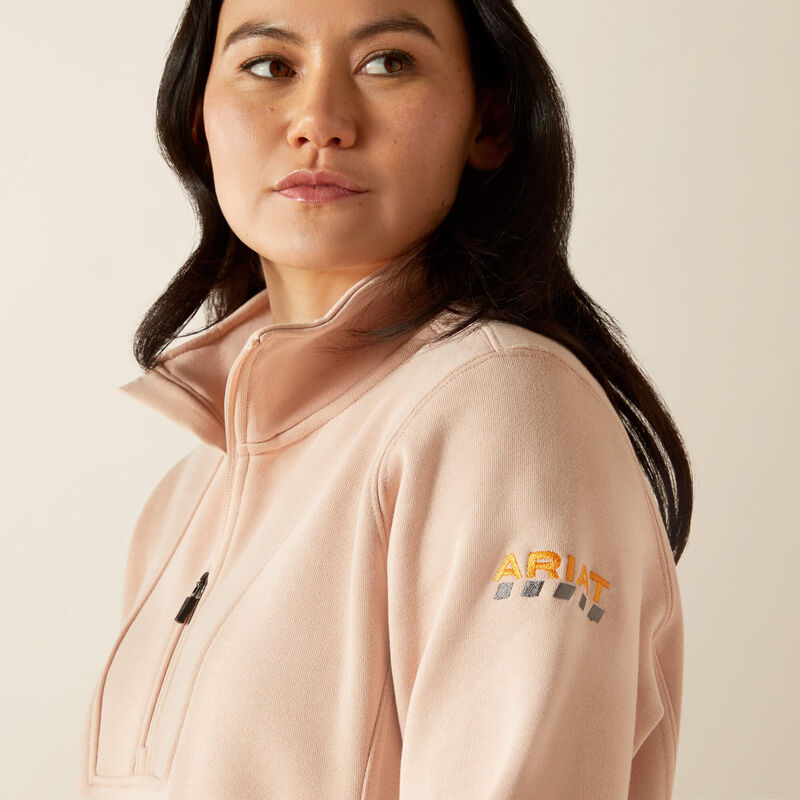 ARIAT WOMENS REBAR TRAVERSE FUNNEL NECK SWEATSHIRT