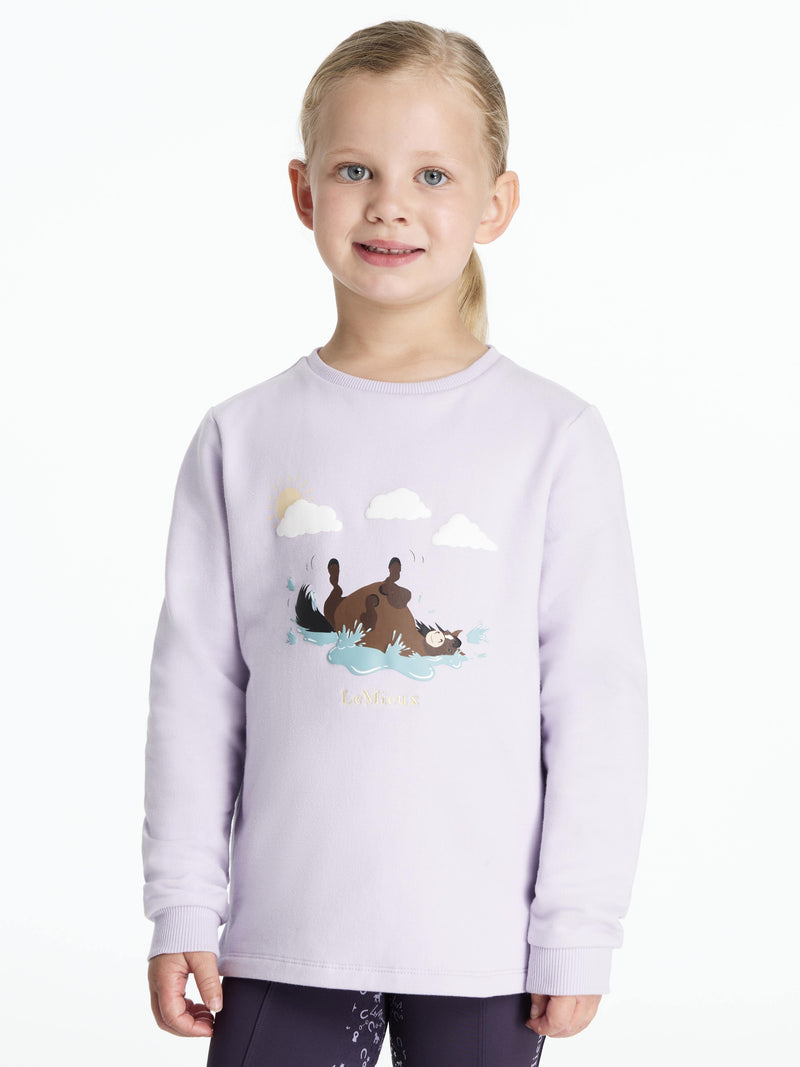 LEMIEUX MINI POPPY LONG SLEEVE TOP - LILAC