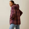 ARIAT WOMENS REBAR FLANNEL SHIRT JACKET - PLUM