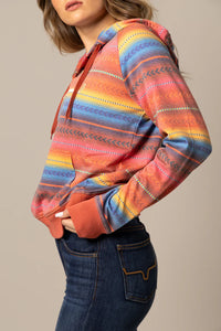 Sweat à capuche KIMES RANCH pour femme Kenzie - Rouge 