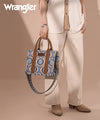 WRANGLER DUAL SIDED PRINT CANVAS TOTE BAG