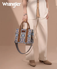 WRANGLER DUAL SIDED PRINT CANVAS TOTE BAG